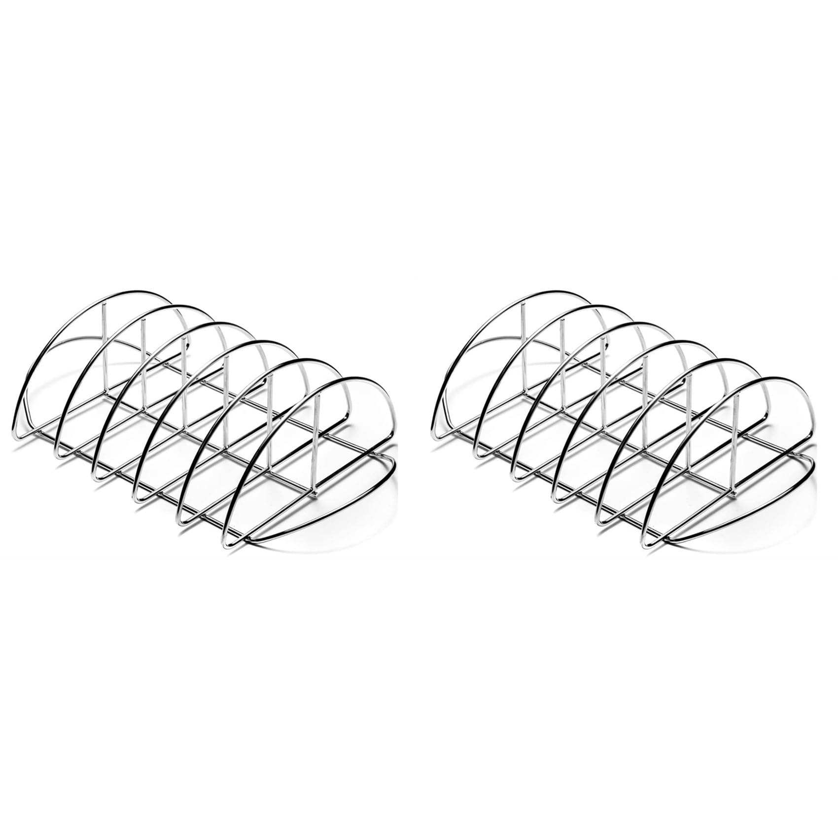 Hndhbfgrt 2X Barbecue Rib Rack for Smokers,for Large Green Eggs and Smoker or Larger Barbecue Rack