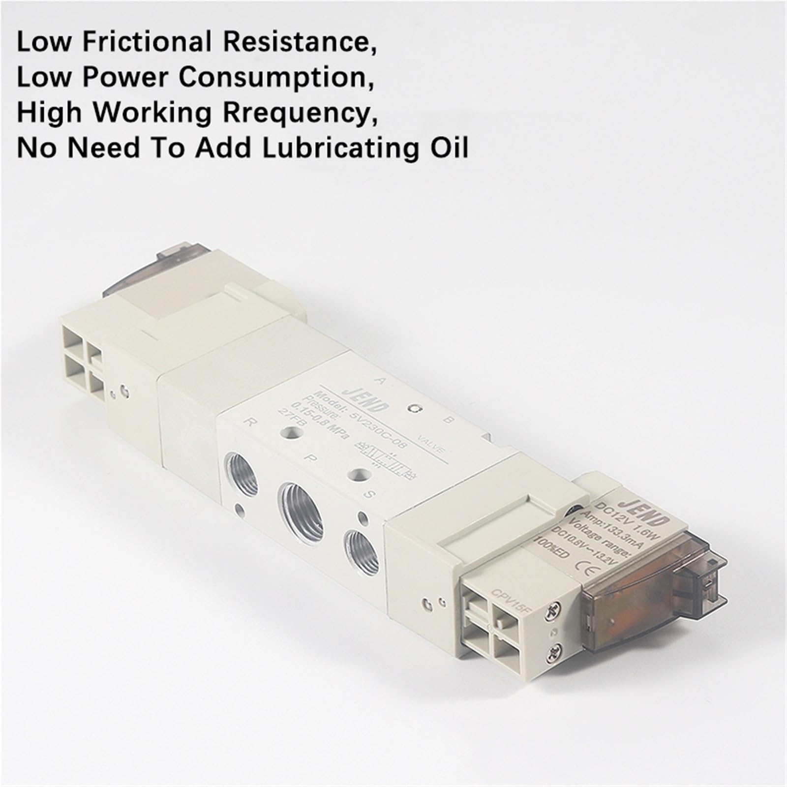 1 sztuk 5V110-06 5V210-08 5V220-06 5V230-08 DC12V DC24V AC220V pneumatyczny zawór elektryczny (5V210-08 DC12V, tylko zawor)