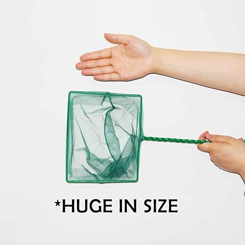 Miniatura 5 de Red para pecera de 8 pulgadas, acuario de red de peces, red de acuario con mango de 12 pulgadas