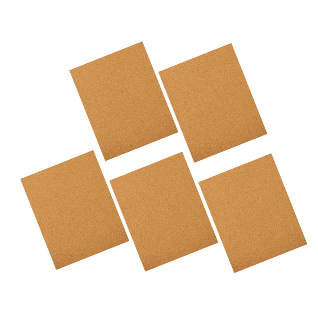 Gadpiparty 5pcs Self Adhesive Natural Cork Boards for Walls Noise Reduction and Sound Absorption Lightweight Decorative Backing for Home Office Coasters and Decoration