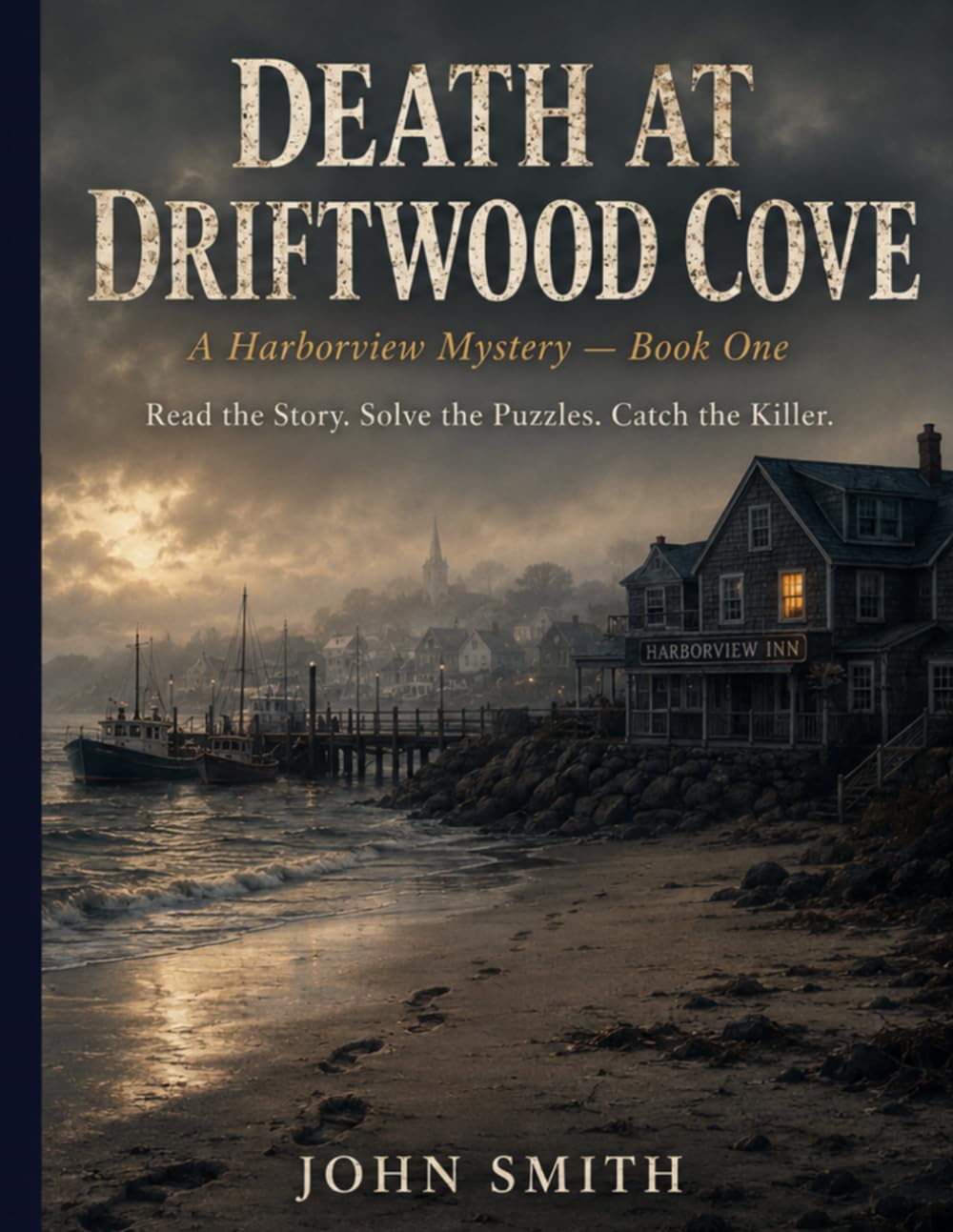 Death at Driftwood Cove: A Cozy Mystery Word Search Book for Adults: Read the Story, Solve the Puzzles, Catch the Killer (A Harborview Mystery, Book 1)