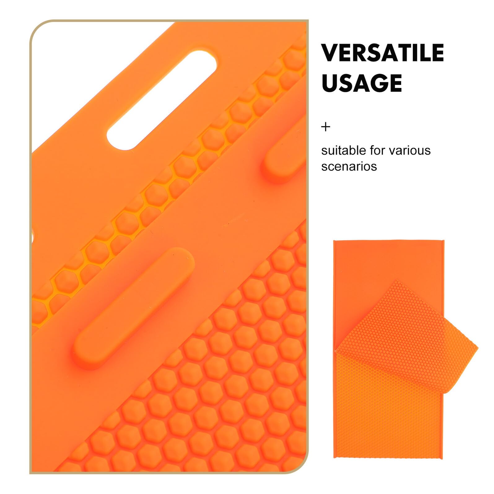 DOITOOL Stampo in Silicone per Fogli di Cera d Api con Motivo Nido d Ape Arancione Strumento Flessibile per Apicoltura e Te Fogli di Cera per Apicoltori Professionali e Hobbisti