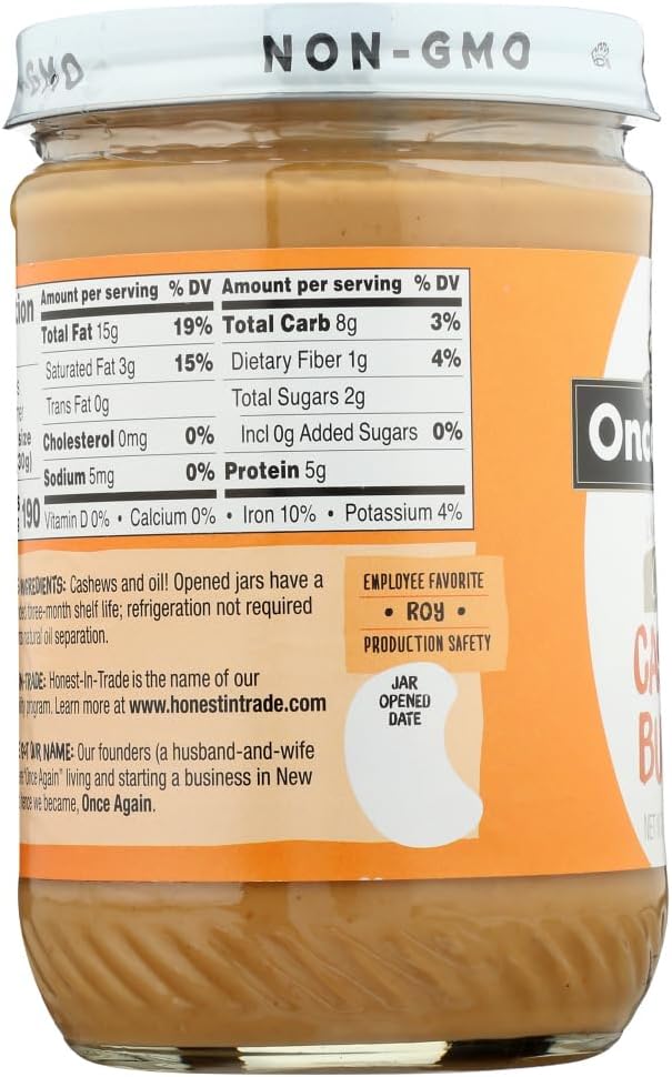 Organic Brazilian Raw Cashew Butter (Family Size 6-Pack) view 2