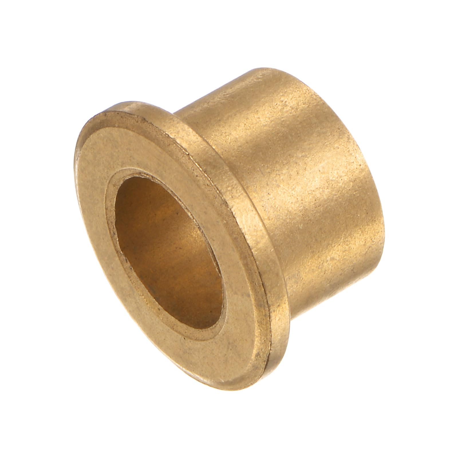 sourcing map Flanschlagerhülse, 14 mm Bohrung, 20 mm Außendurchmesser, 16 mm Länge, 3 mm Flanschstärke, Bronzebuchse, selbstschmierende Buchsen, Hülse für Industrieausrüstung, 2 Stück