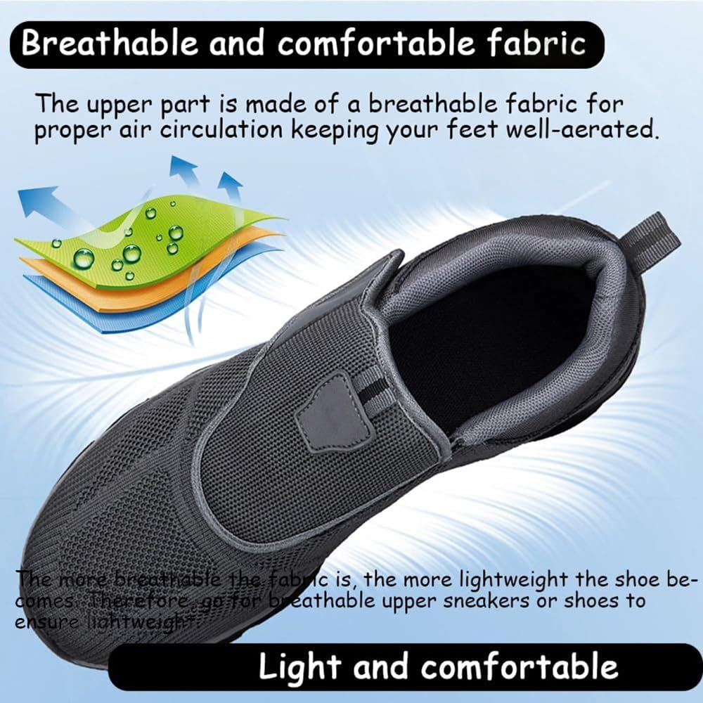 Diabetiker Schuhe Extra Weit Gesundheitsschuhe Walkingschuhe Herren Orthopädische Schuhe Turnschuhe Sneakers Freizeitschuhe Sportschuhe Verbandschuh Für Senioren Geschwollene Füße
