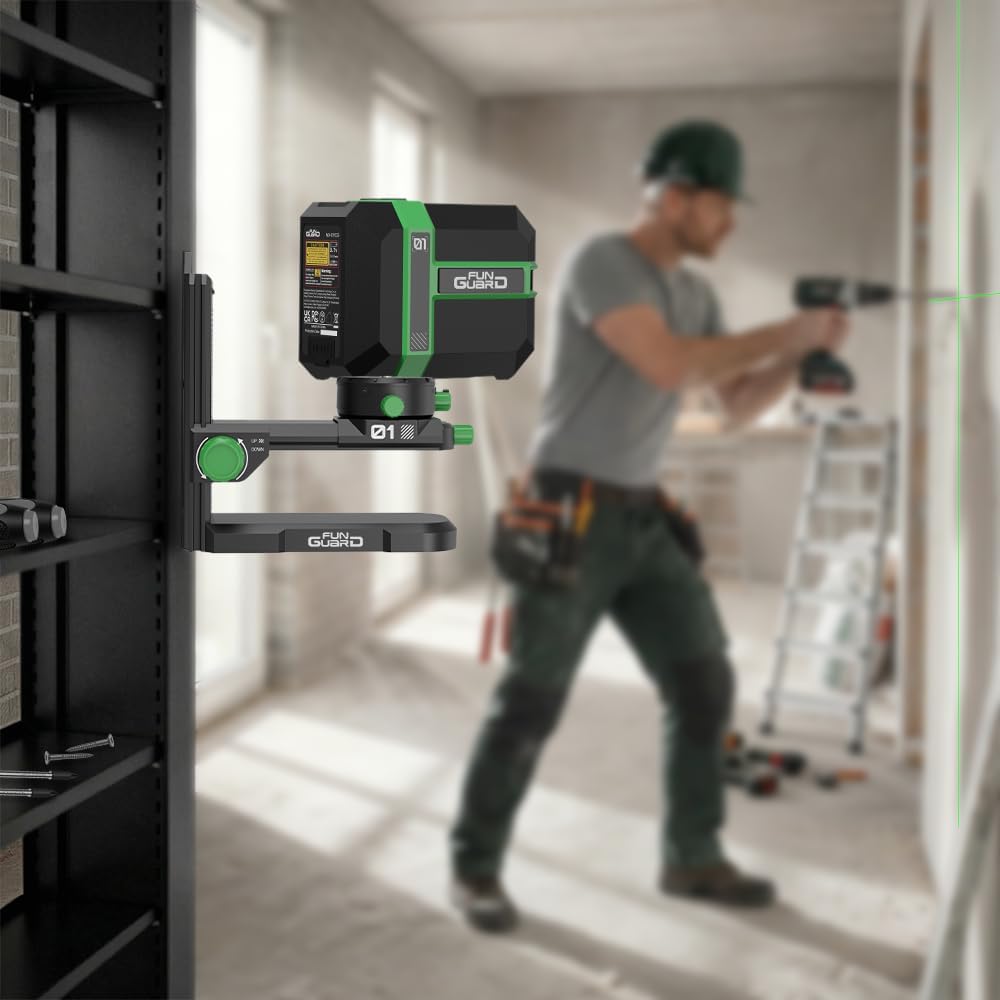 Fine-tuning Bracket Laser Level Adapter, Multifunctional Magnetic Pivoting Base, 360° Adjustable Support with 1/4"-20 Male Threaded, Height Adjustment