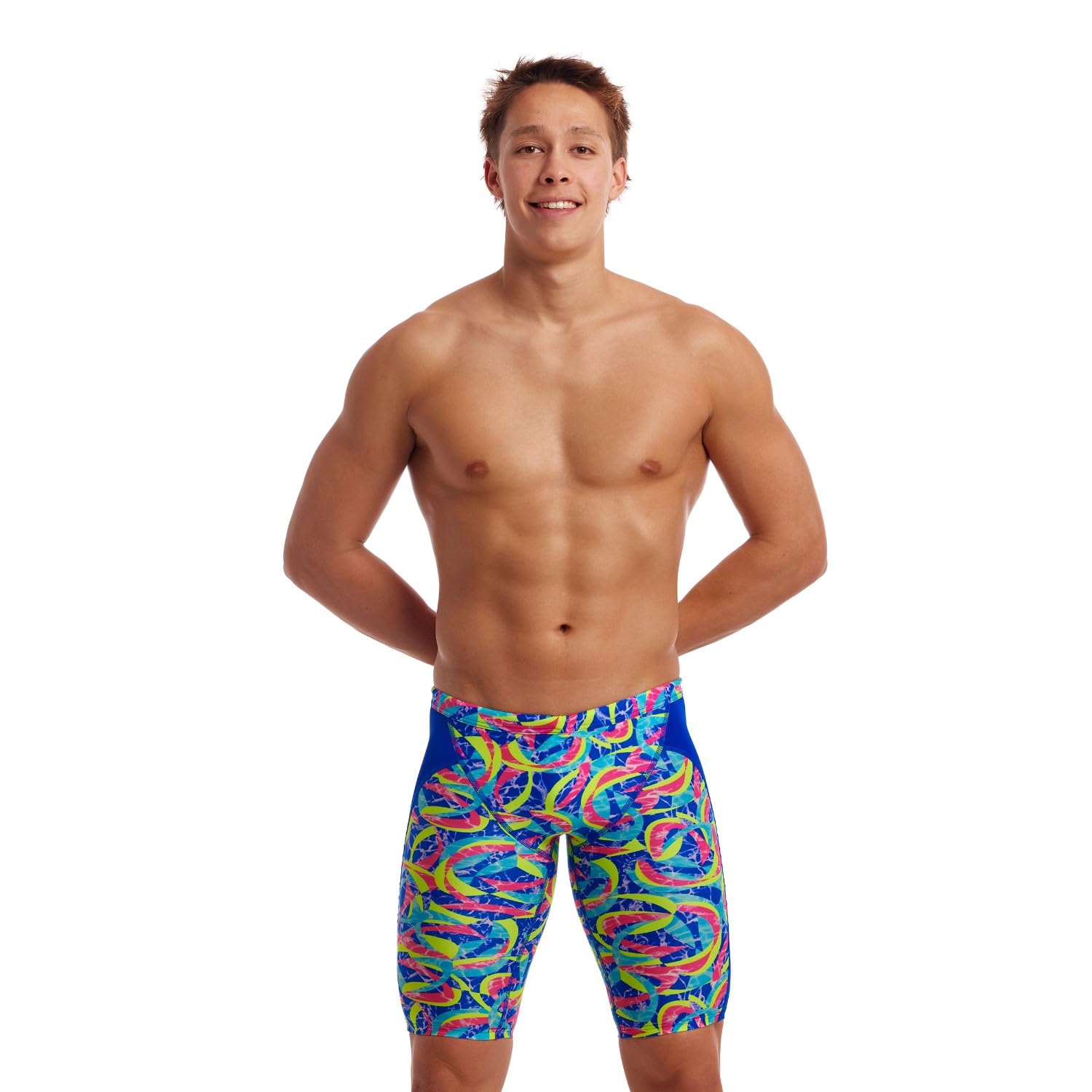 Funky Trunks Choppy Waters - Jammer Natation - Taille Maillot de Bain - M