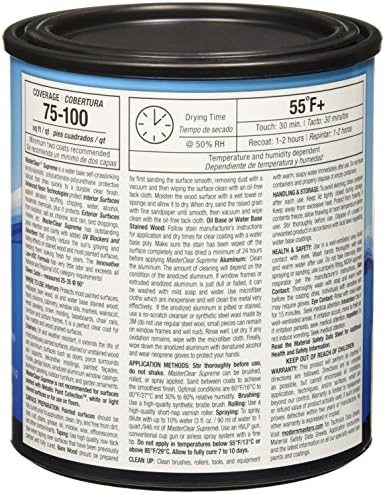 Modern Masters MasterClear Supreme Satin Clear Water-Based Protective Coating 1 qt image 4