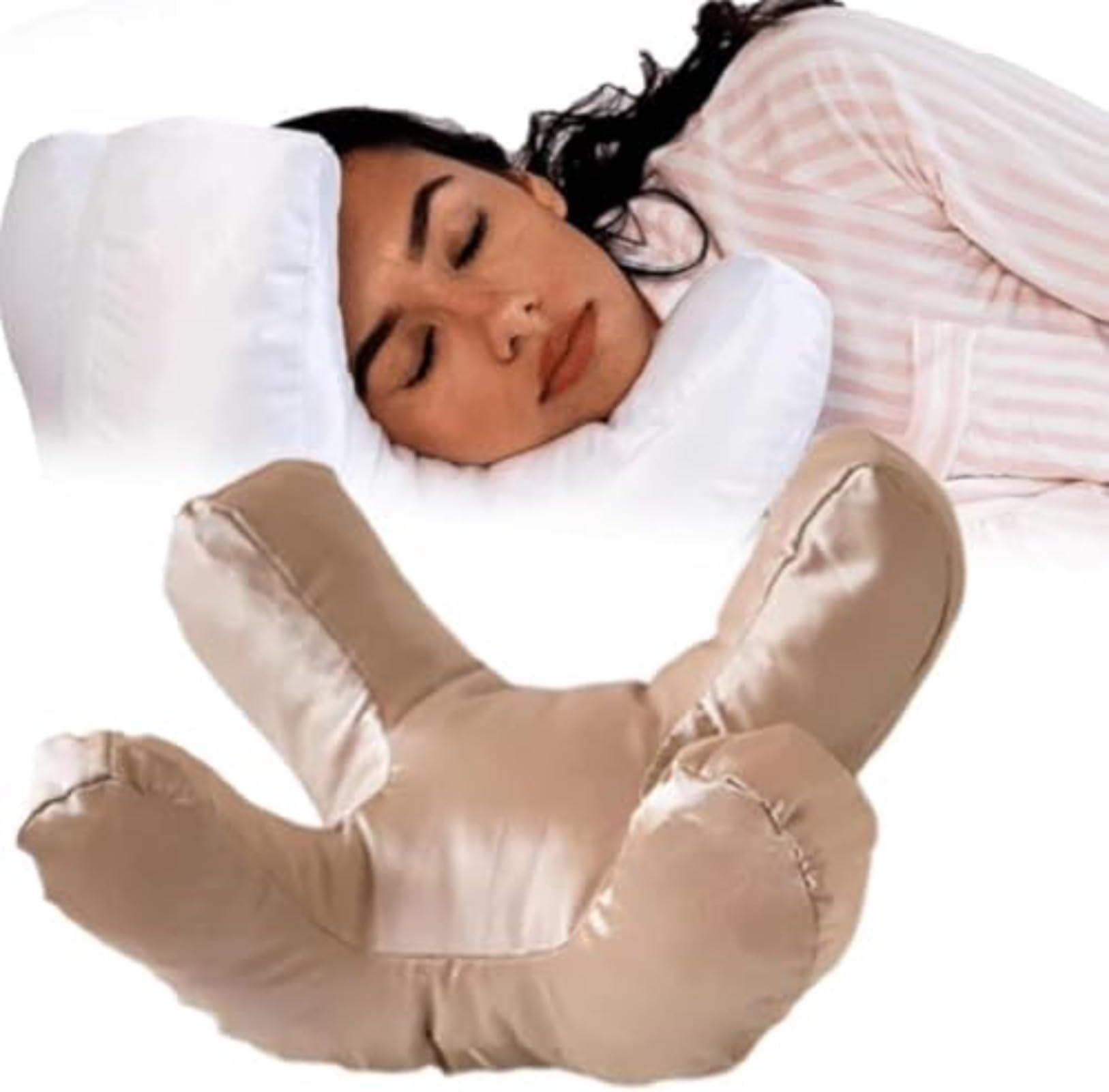 for Viora Face Pillow - Viora Side Sleeper Pillow, Face Down Pillow, Massage Pillow Face Down, Face Pillow for Wrinkles, Pillows for Maintaining Facial Wrinkles and Sleep Lines (Gold)