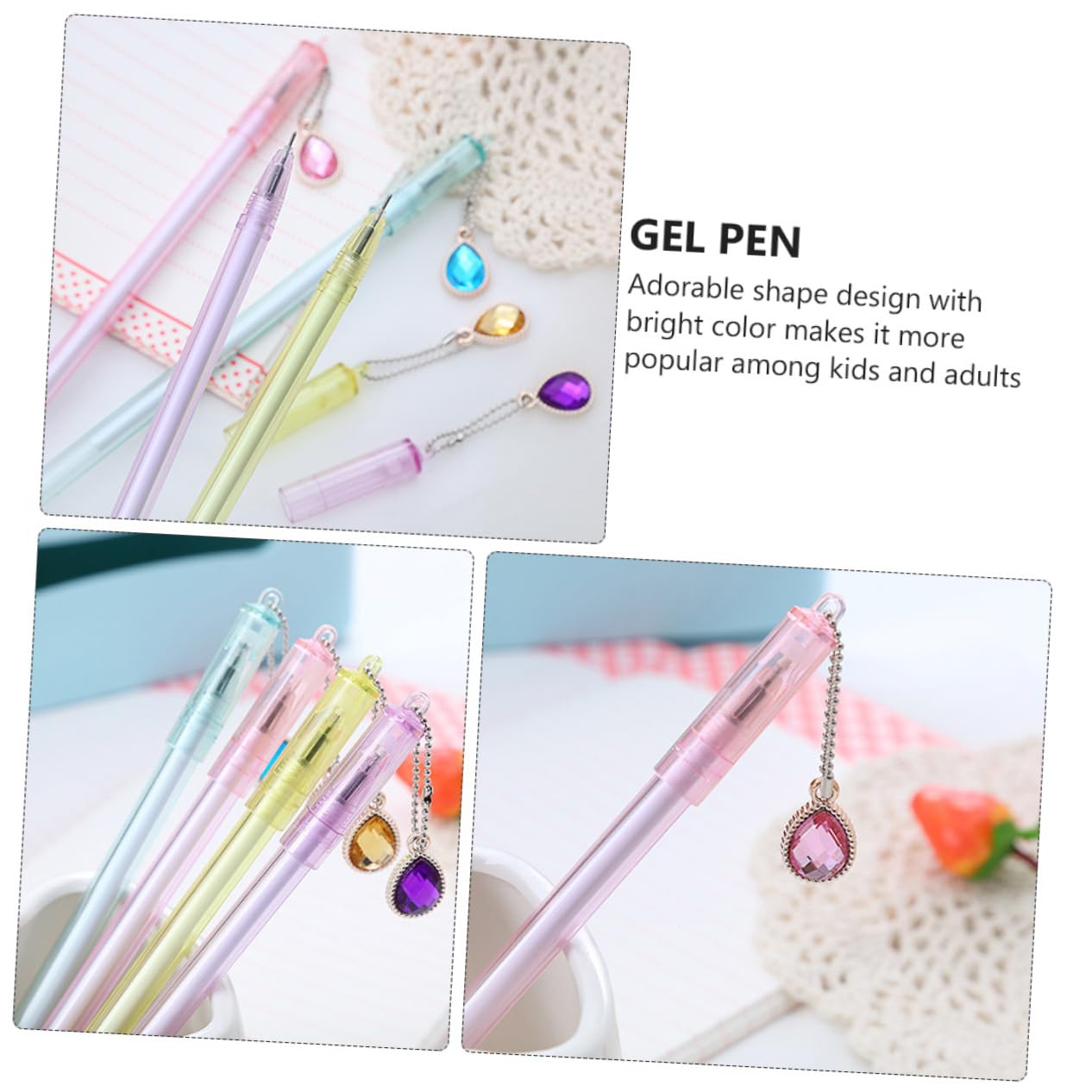 LALAFINA 30pezzi Penna Gel Creativa Per Studenti Stile Misto Design Accattivante e Comfort Di Scrittura Per Scuola e Ufficio