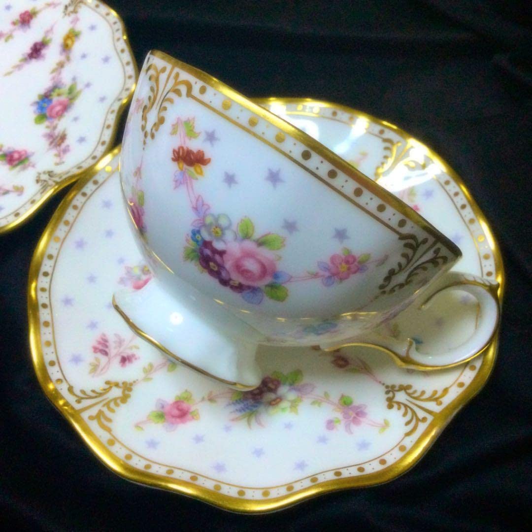 Amazon.co.jp: Royal crown derby Royal Antoinette トリオ : ホーム 