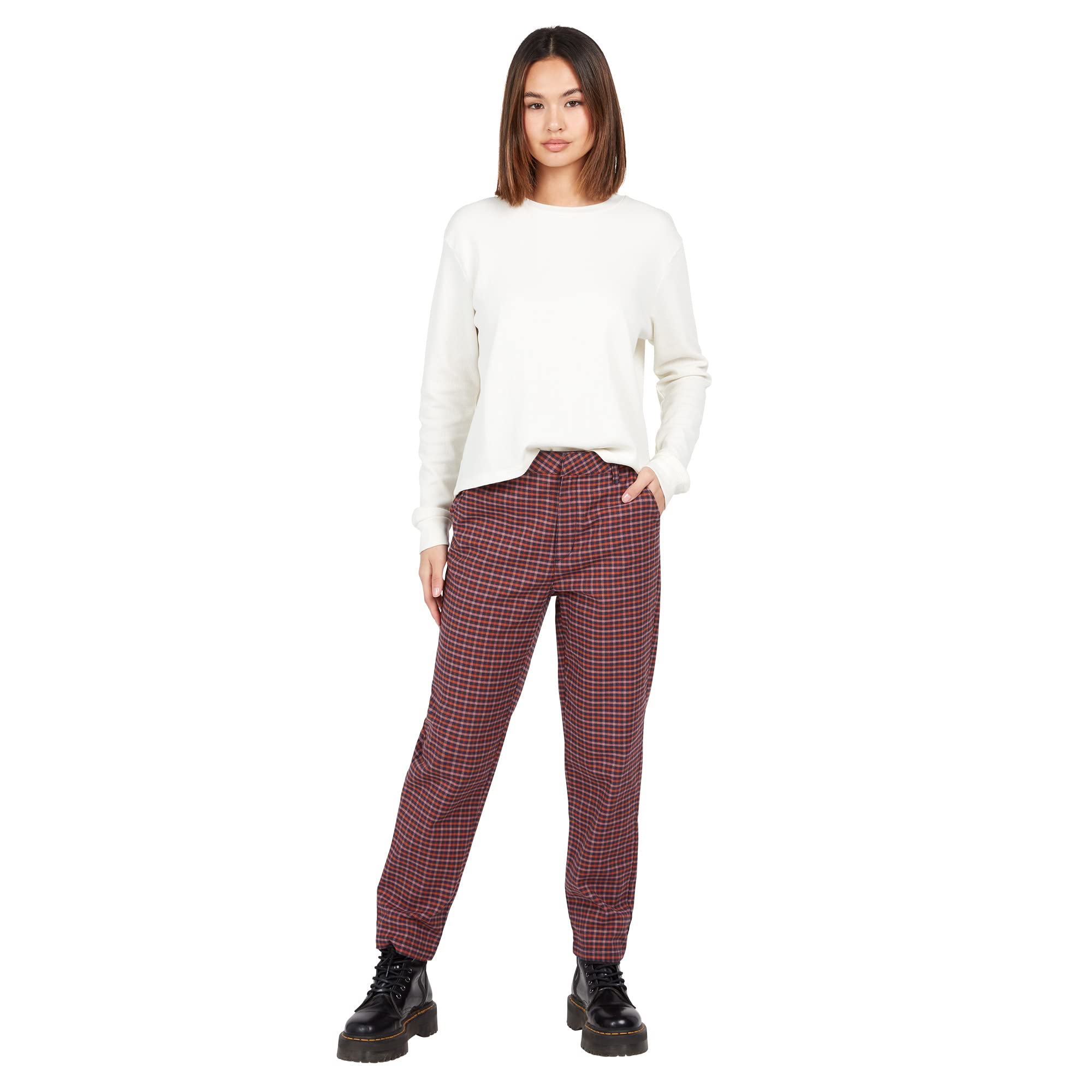 Volcom Womens Frochickie Rise High Waist Chino Pant