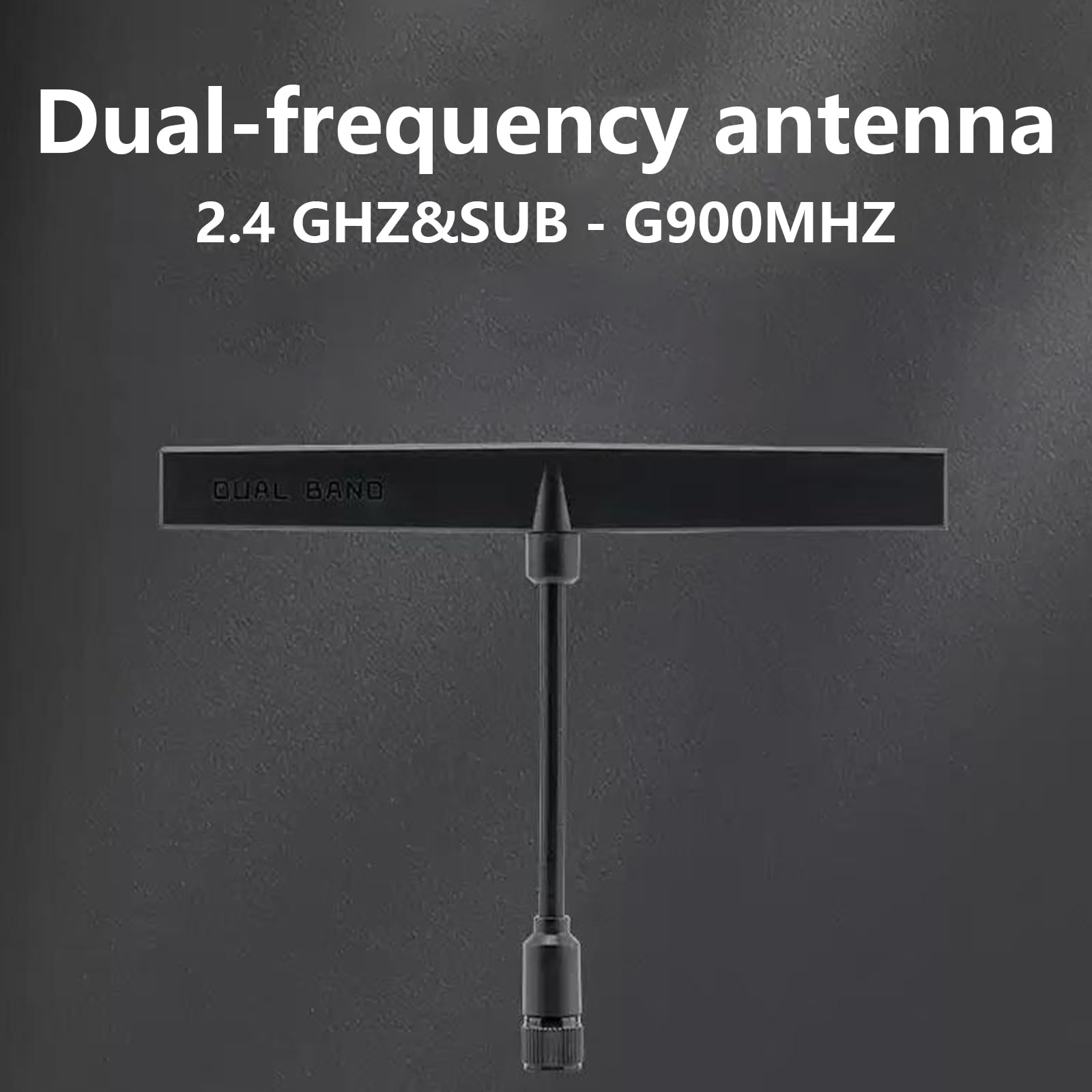Antenne omnidirectionnelle pour appareils 2,4 GHz et 900 MHz Fréquence commutable Noir Double bande