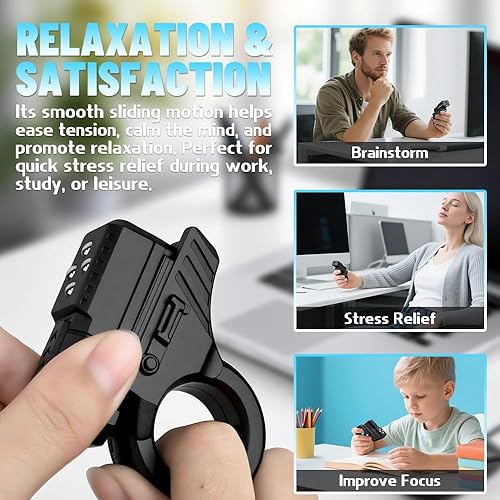 Miniatura 4 de Juguete giratorio para adultos, juguetes portátiles para aliviar la ansiedad y el estrés, juguetes de escritorio, accesorios de oficina, regalos de