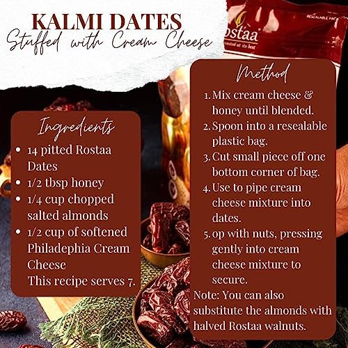 Image of Rostaa Cash & Carry Kalmi Dates (680g) | Premium Kalmi Khajur | Naturally Sweet | Healthy & Nutritious Snack | Rich in Fiber, Vitamins & Minerals | Gluten Free, Non-GMO & Vegan