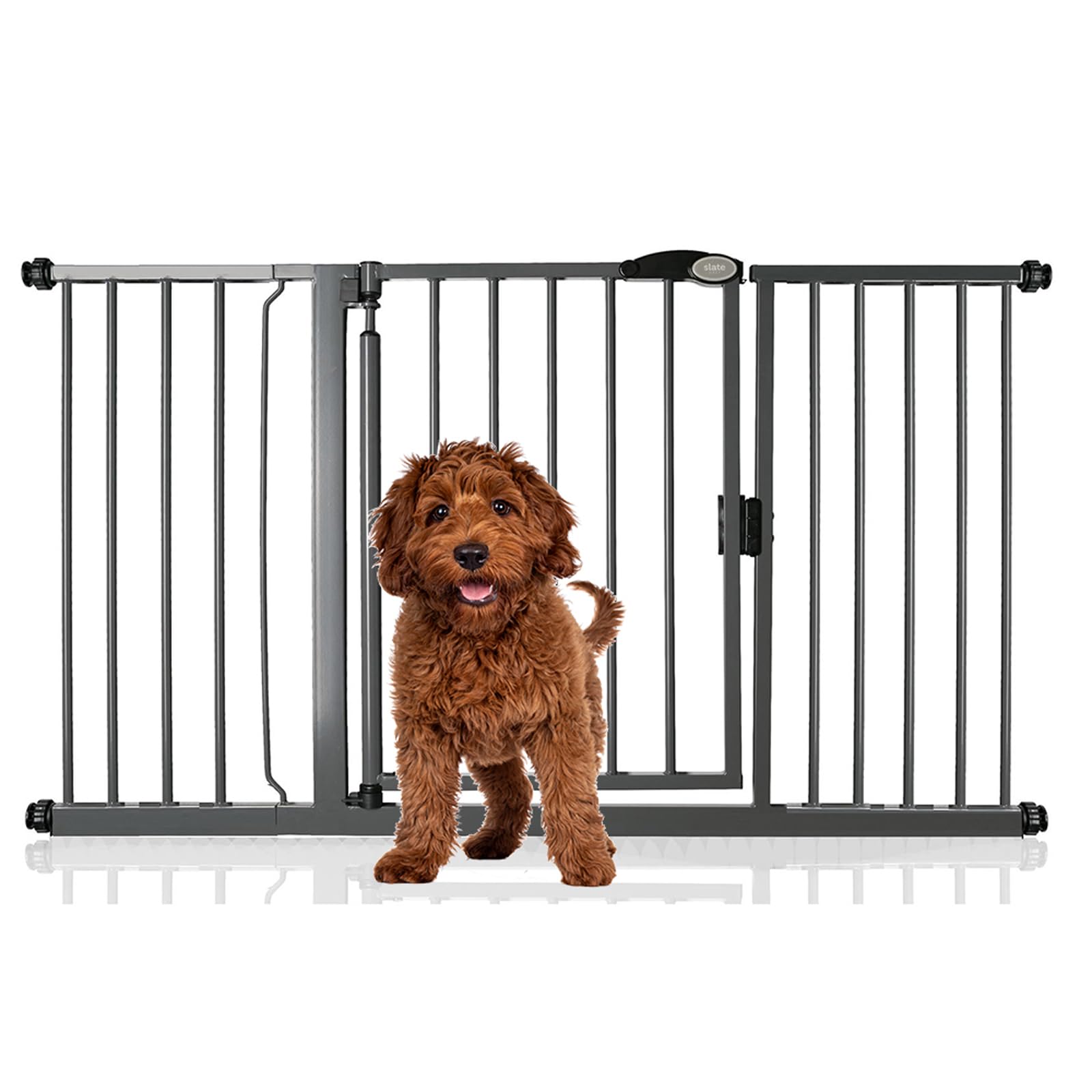 Bettacare Auto Close Pet Gate, 75cm - 82cm, Matt Black, Pressure Fit Stair Gate for Dog & Puppy, Safety Barrier for Doors Hallways and Spaces, Easy Installation — view 16