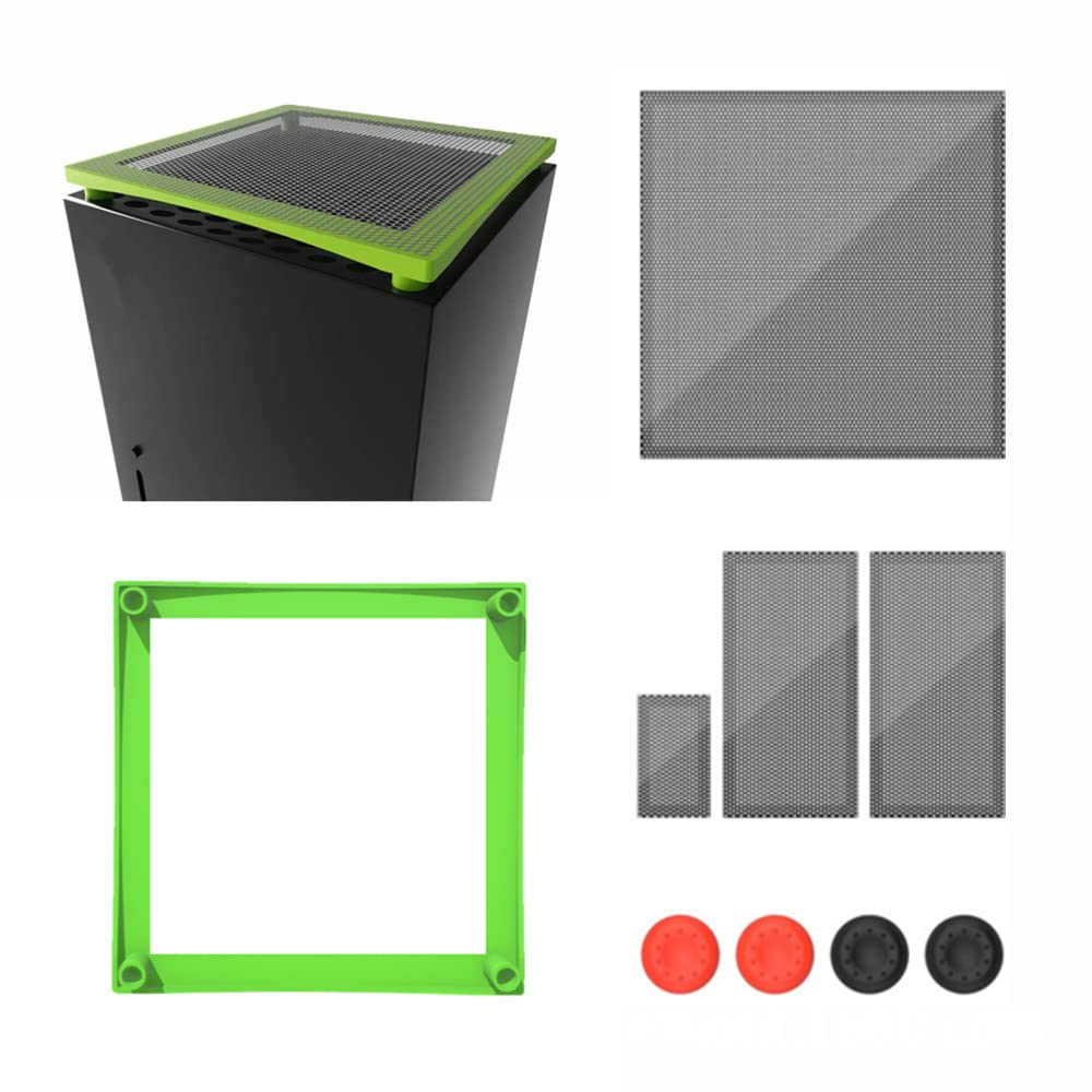 Filtro della ventola di raffreddamento Coperchio di ventilazione della polvere per Xbox Serie X Game Console Pust Pust Rack Filtro mesh (nero)