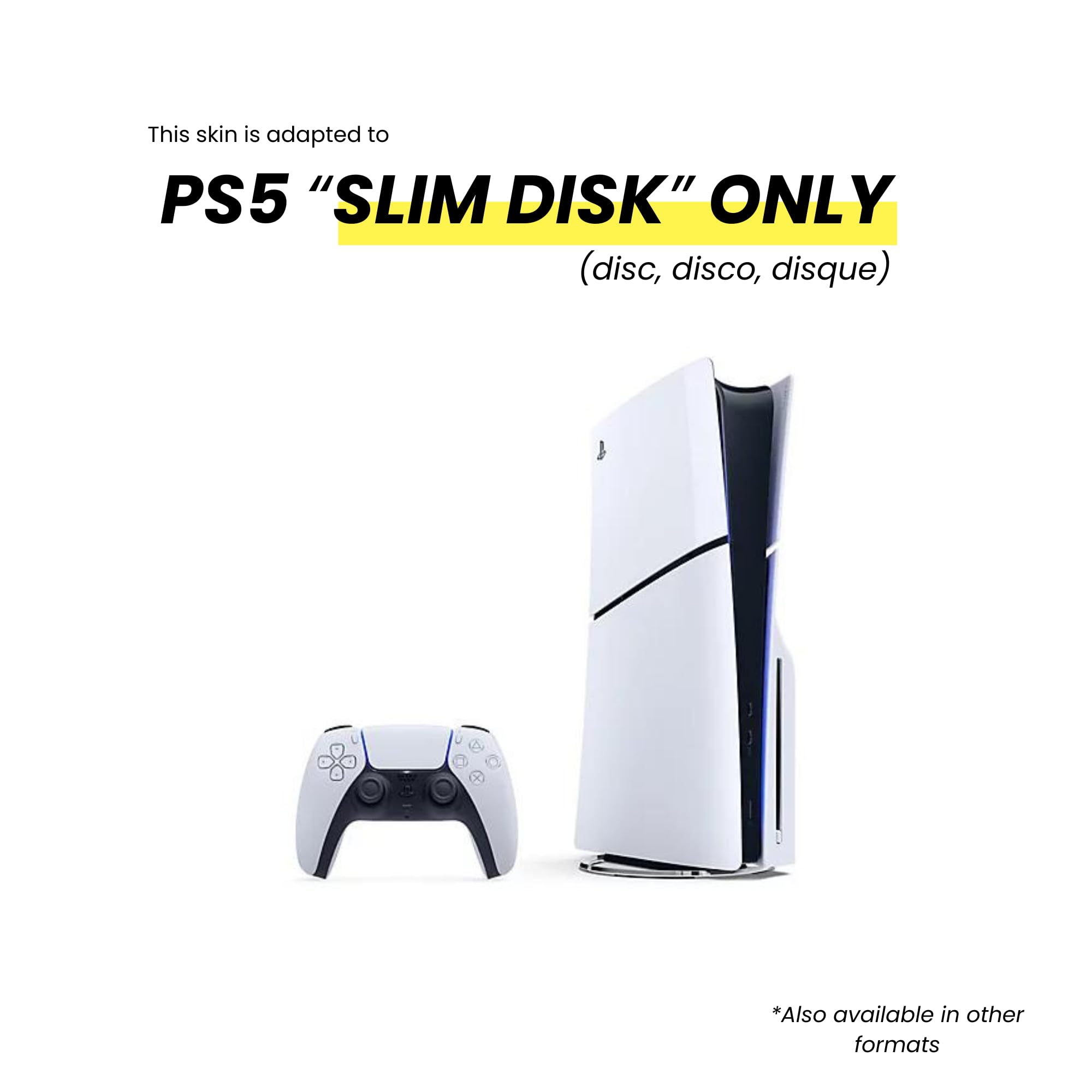 Adesivo per la PS5 Slim Spider, adesivo per la PlayStation 5, console e controller, disco Slim Edition, skin Miles Moralles (1 controller)
