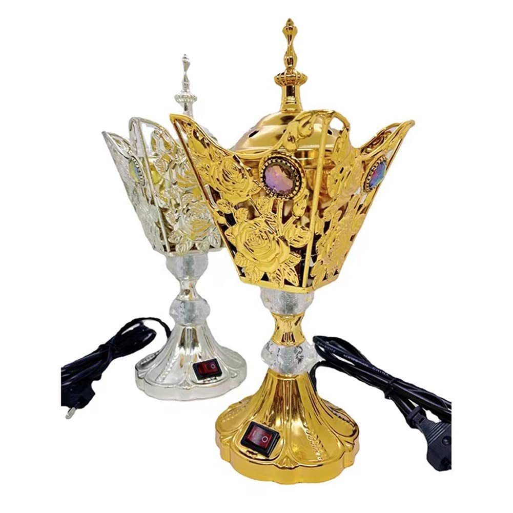 SPORTARC Oud Bakhoor - Scatola di incenso con bruciatore Bakhoor esotico arcobaleno, set regalo e starter kit, perfetto per meditazione, relax, rilassarsi, cantare, pace (UE)