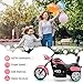 HONEY JOY Pink Kids Motorcycle, 6V Battery Powered Toddler Chopper Motorbike Ride On Toy w/Horn & Headlight, Foot Pedal, 3-Wheel Mini Electric Motorcycle for Kids, Gift for Boys Girls(Pink)