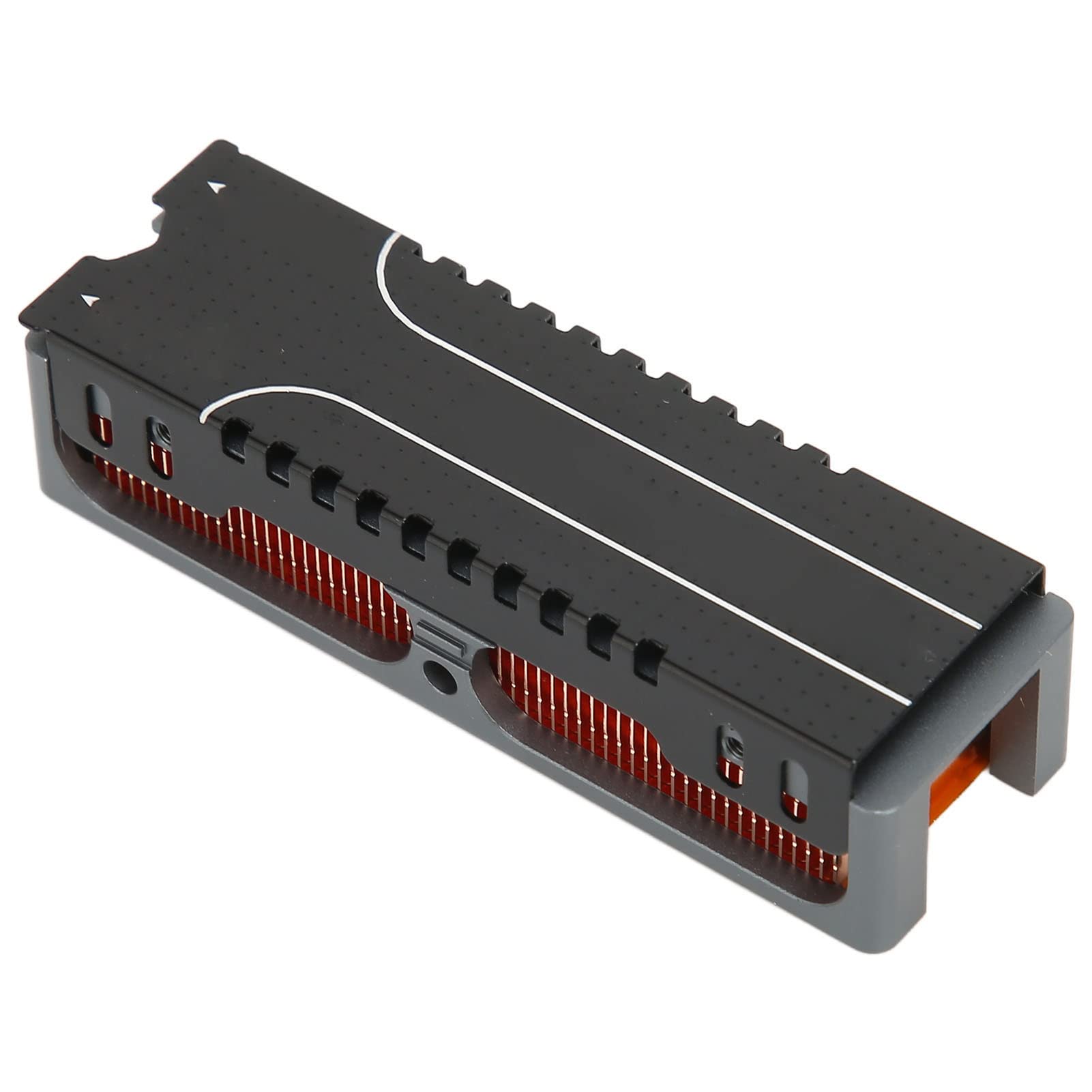 M2 SSD-Kühlkörper, gute schnelle Wärmeableitung, 58 Abluftöffnungen, reduziert Geräusche, intelligenter PWM-Lüfter, Energie sparen, SSD-Kühler für PC, Laptop, Gaming-Computer,