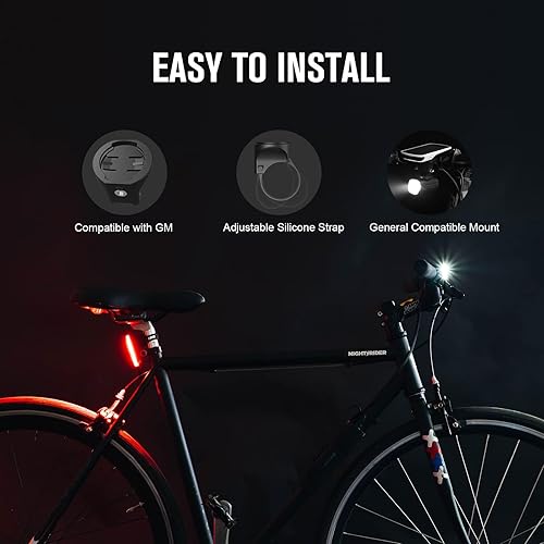 Miniatura 6 de OLIGHT RN 400 LED Bike 400 Lumens Faro y Seemee 30 C 30 Lm Juego de luces traseras de bicicleta recargable tipo C, impermeable, fácil de instalar