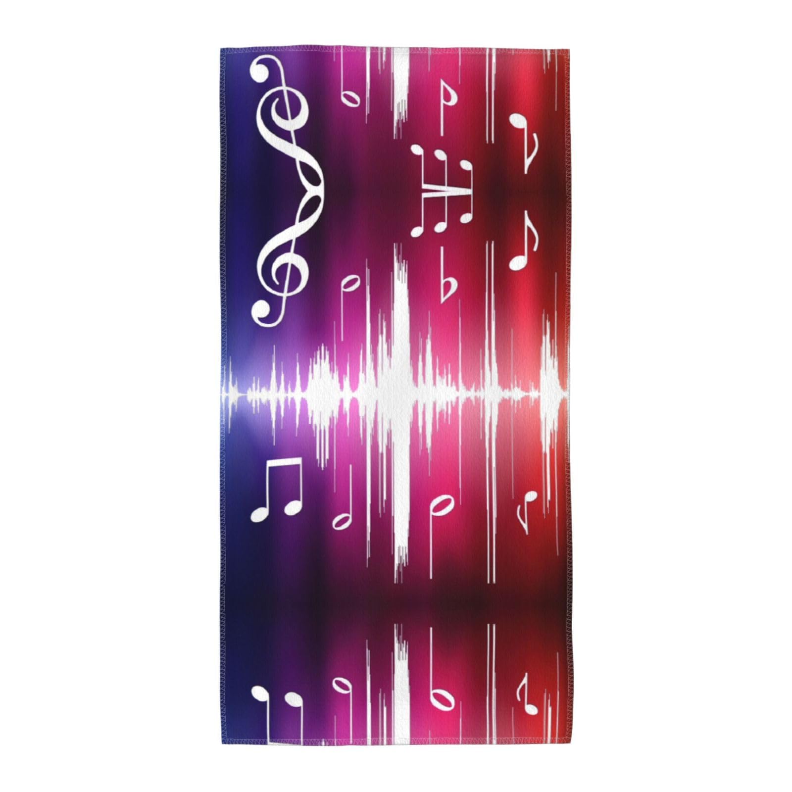 WYCZHY Music Notes. Printed Quick Dry Beach Towel For Camping Travel Vacation