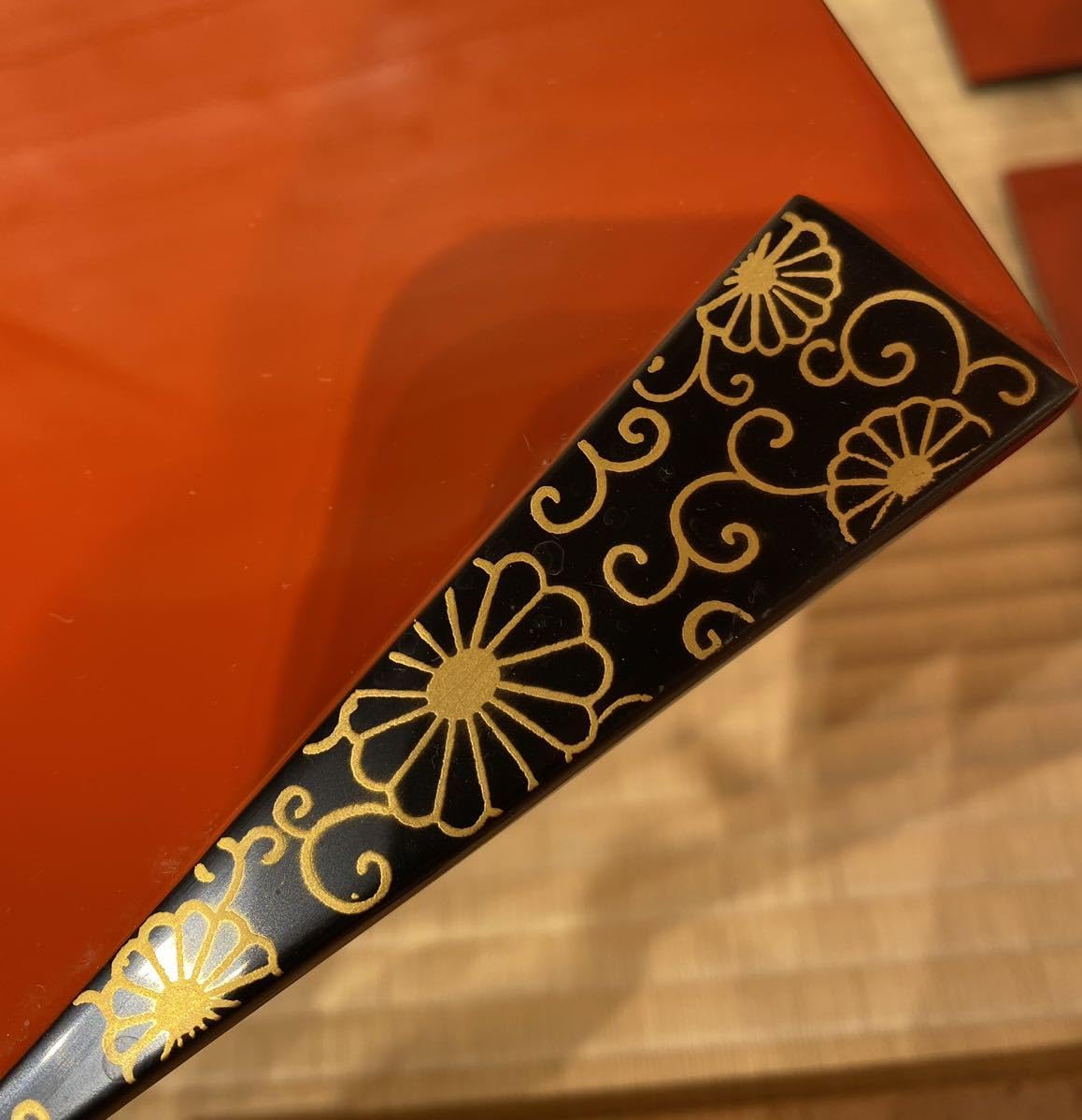 Amazon.co.jp: 茶道具『輪島塗唐草蒔絵折敷「谷内直人」作6枚揃え』共