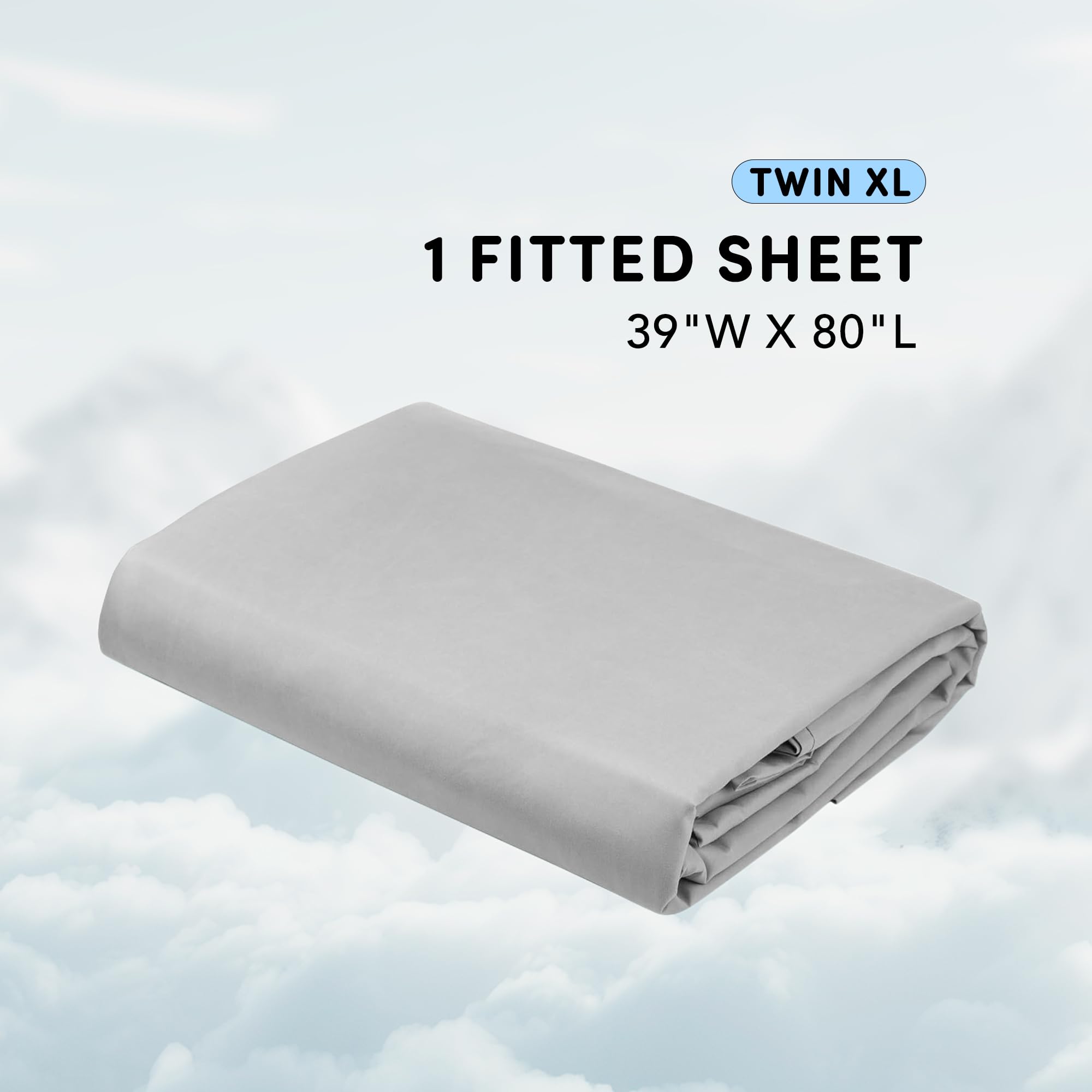 Comfort Spaces Coolmax Moisture Wicking Fitted Sheet ONLY Super Soft, Fade Resistant - Image 2