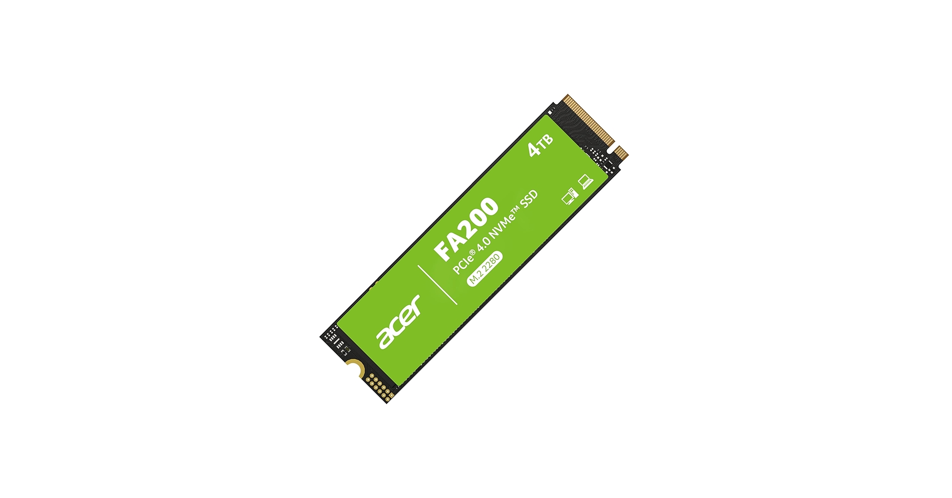 内蔵型SSD acer FA200 4TB SSD Amazon.com: acer FA200 NVMe Gen4 SSD 4TB, PCIe 4.0, M.2 2280