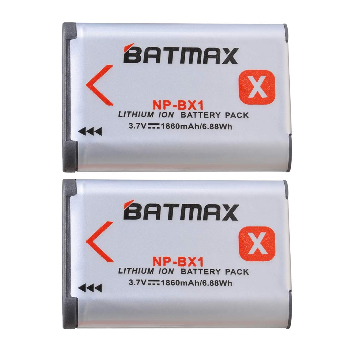 PATONA Caricabatteria Doppio con 2x Batteria NP-BX1 Ricambio per Sony NPBX1 BX1 Battery Compatibile con Sony DSC-RX1R DSC-HX50 DSC-HX60 DSC-HX300 DSC-WX500 DSC-RX100 II III IV V