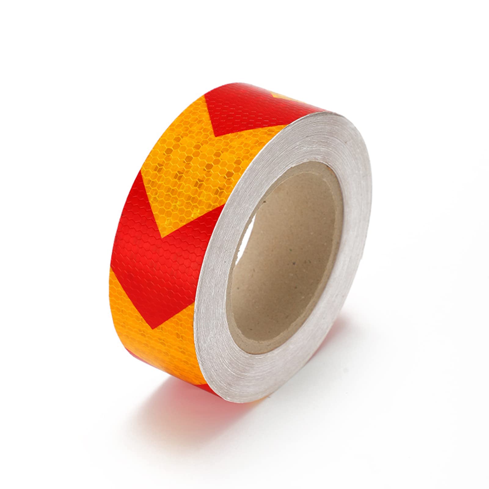 Taśma odblaskowa bezpieczeństwa Samoprzylepna Taśma Odblaskowa Wielokolorowa 25m x 5cm(Red Yellow)