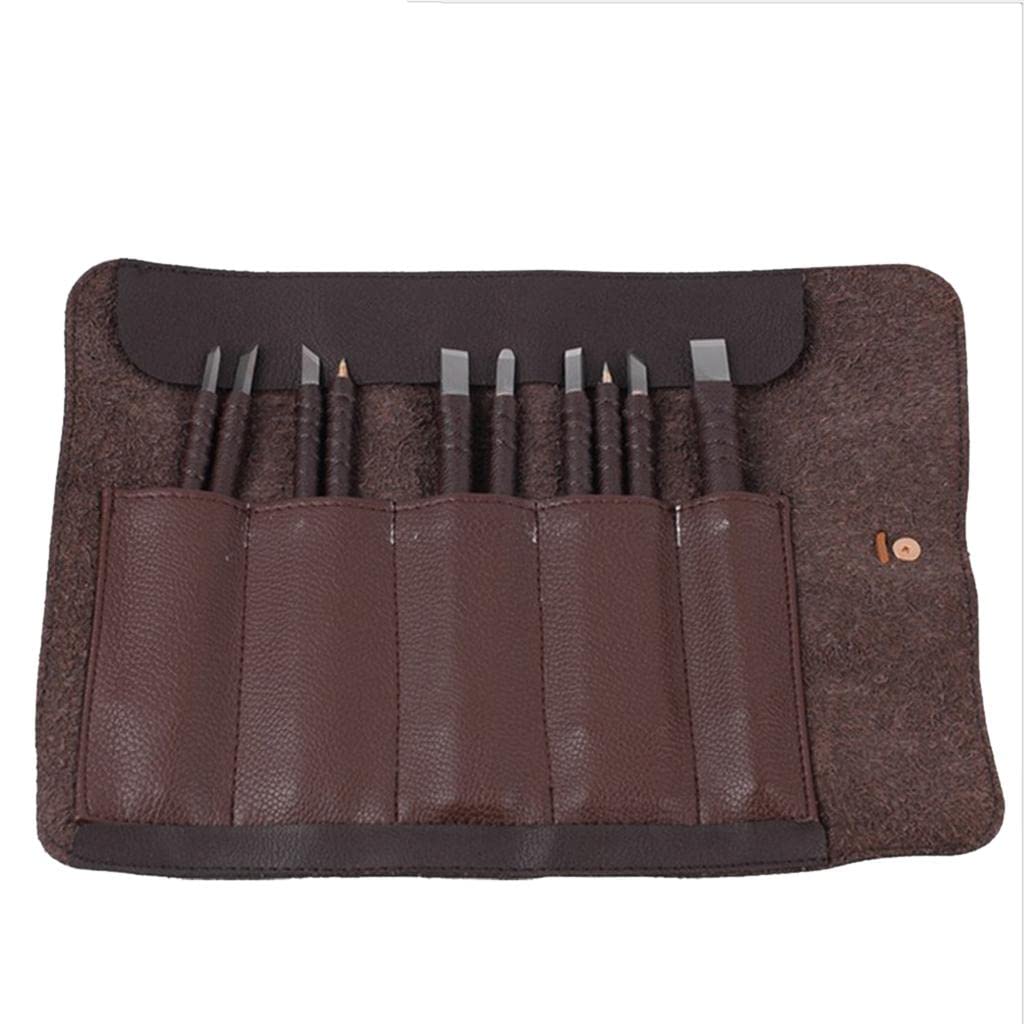 Pack of 10, Hand Chisels, Carving Kit for Stone Engraving Wood Craving Seal Lettering-image-44