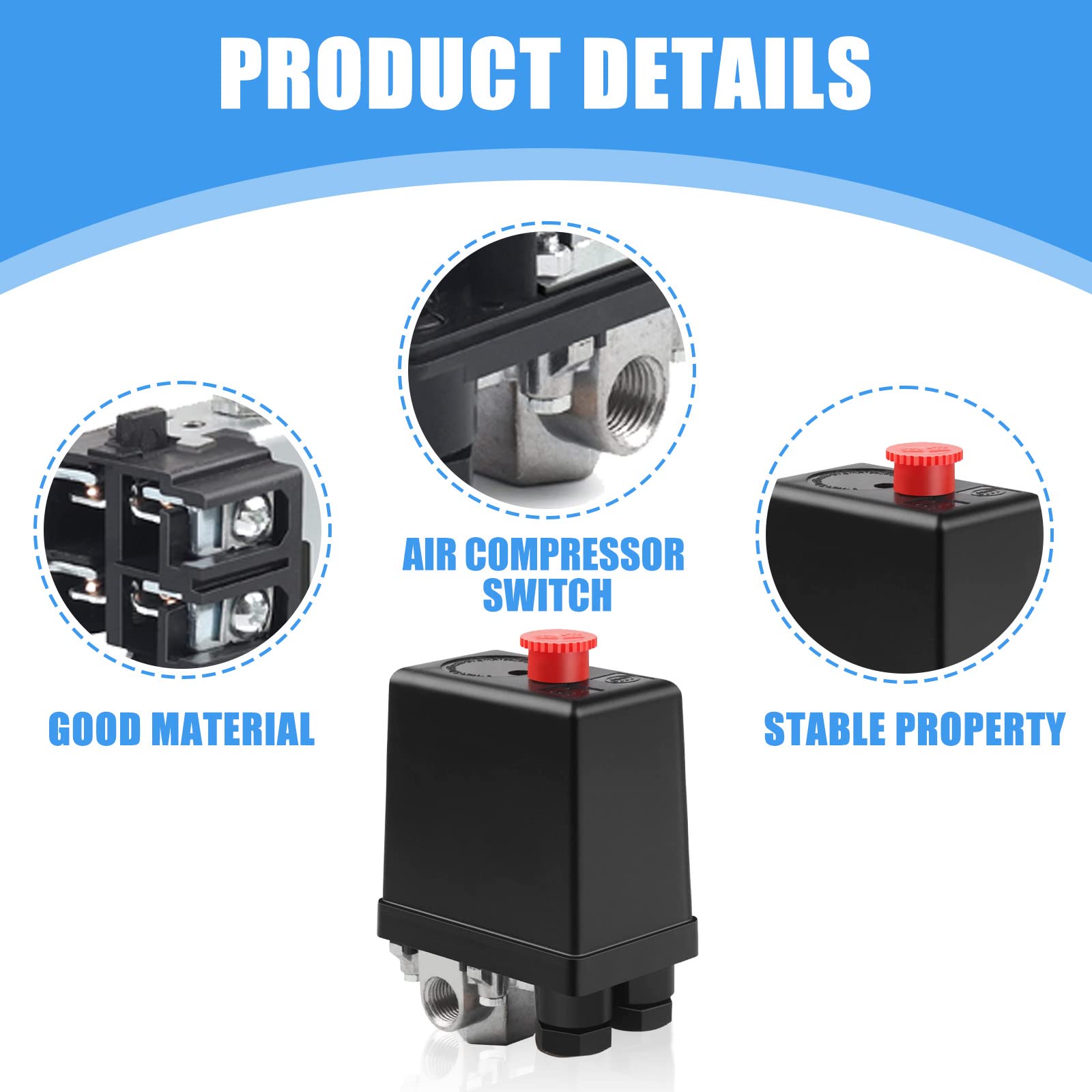 Harbor freight air compressor pressure switch replacement 53 off
