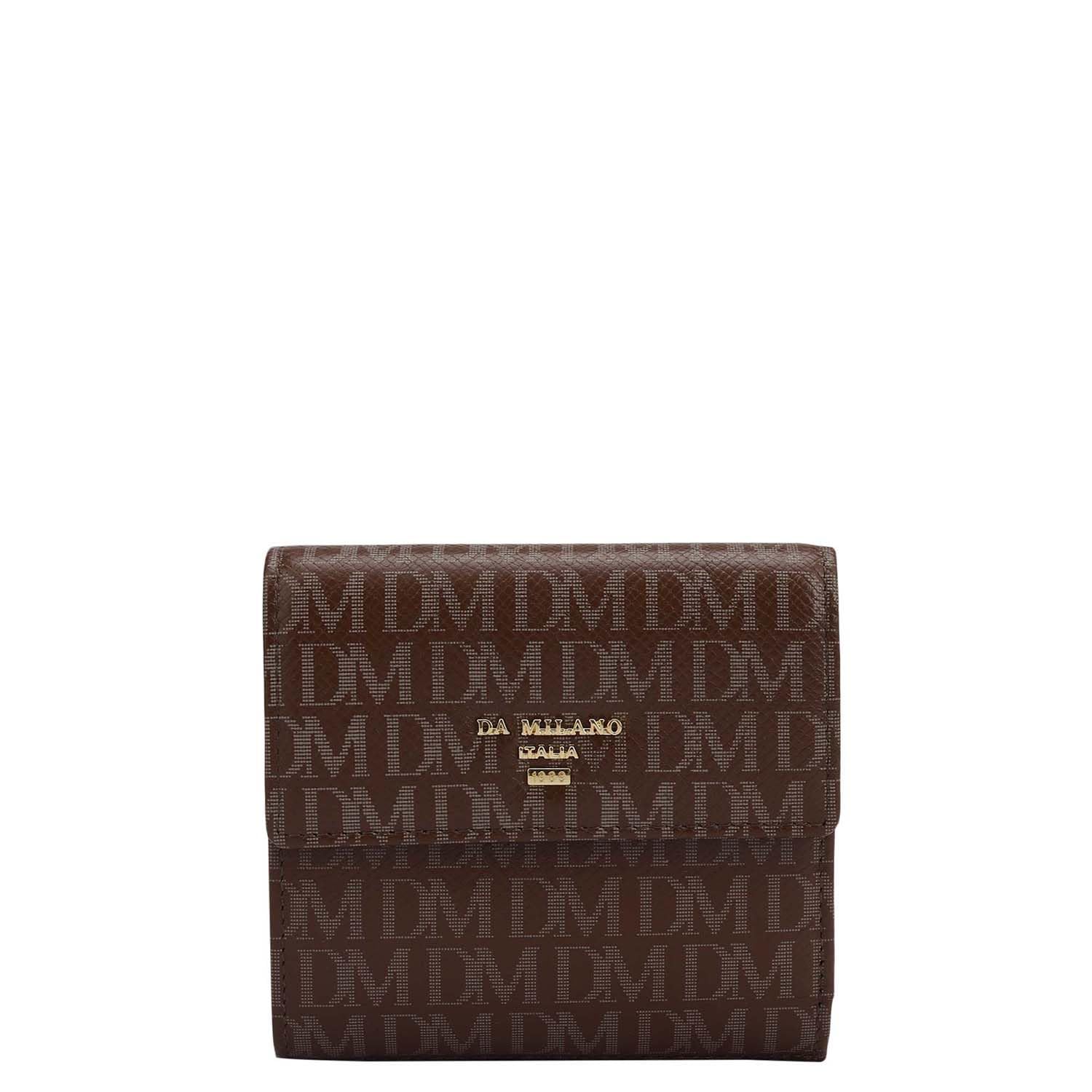 da milano Premium Leather Wallet for Women | Multi Compartment Travel Wallet - Brown (1023G)-picture-10