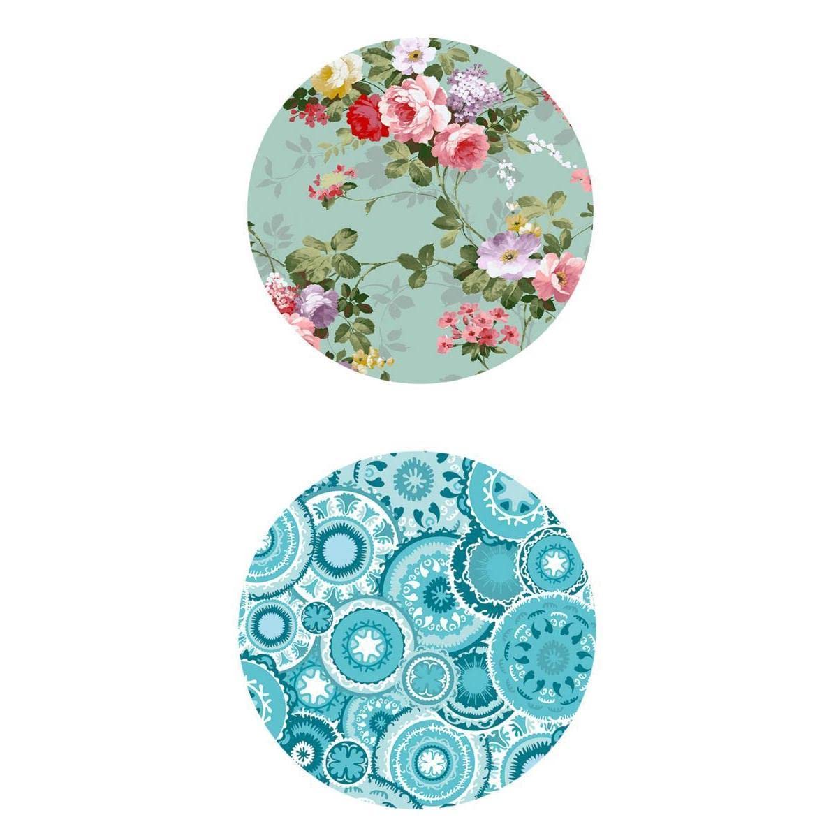 NIVAA 2pcs./set Waterproof Non-slip Round Table Cover Table Cloth Decor 120cm Dia.-image-32