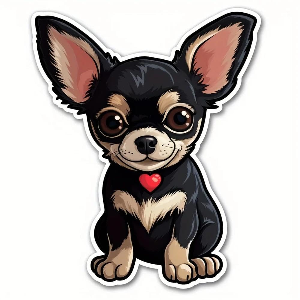 Chihuahua Dog Car Stickers Car Truck Van SUV Motorcycle Vinyl Decals Auto Window(C)