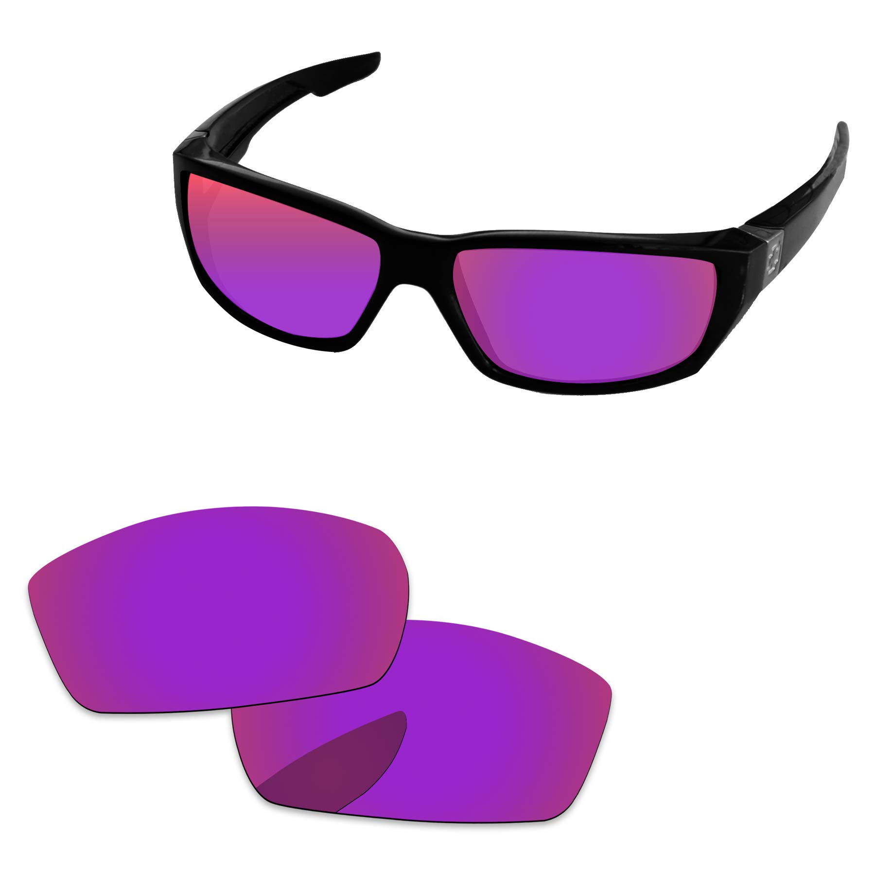 PapaViva Replacement Lenses for Spy Optic Dirty Mo Sunglass Midnight Sun Polarized