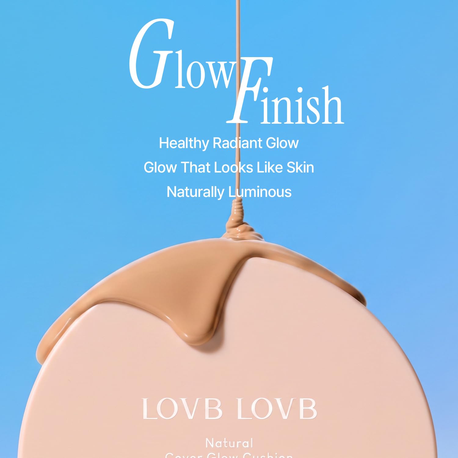 LOVB LOVB Natural Cover Glow Cushion Foundation | koreański podkład do makijażu | długotrwała modułowa osłona |