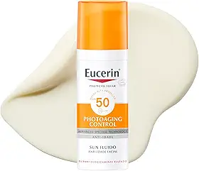 EUCERIN Protetor Solar Facial Anti-idade FPS 50 50ml, Antirrugas, Pele Madura, Proteção UVA, UVB e Luz Visível