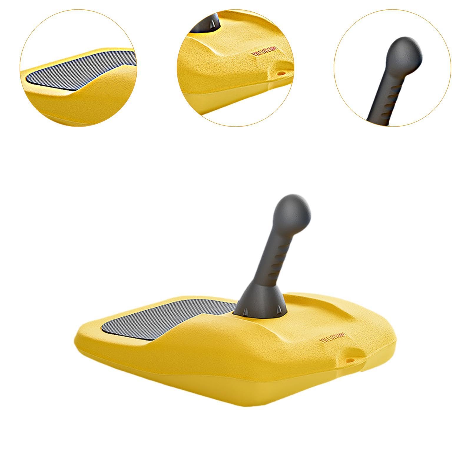 Luge Neige Adaptée Enfants Adultes Multifonctionnelle Équipée Poignée Accessoires Portables Robuste de Neige Activités Hivernales Gl
