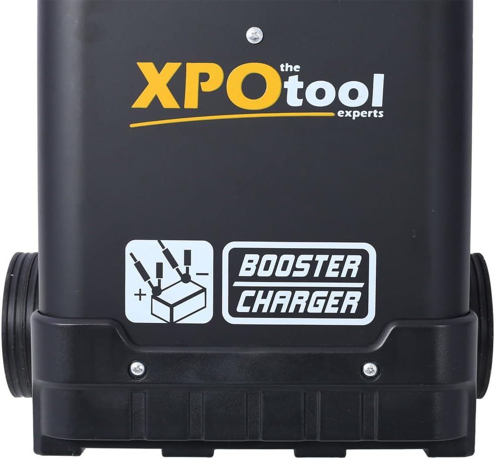 Wheeled Battery Charger & Engine Starter, 12V/24V Heavy-Duty Charger with 300A Engine Start, Manual Control, Boost Mode, for Automotive, Truck & Marine Batteries