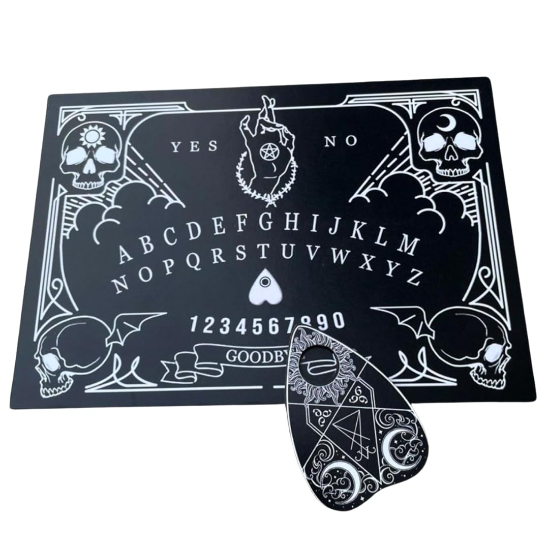 CREATCABIN blacklブラックメタル OUIJA Wood with Talking Wooden Board Pendulum Board Spirit 洋楽