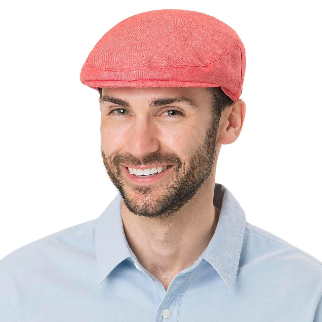 LIERYS Coppola Maschile Inglese Made in Italy Cappello Estivo Look Denim Primavera Estate