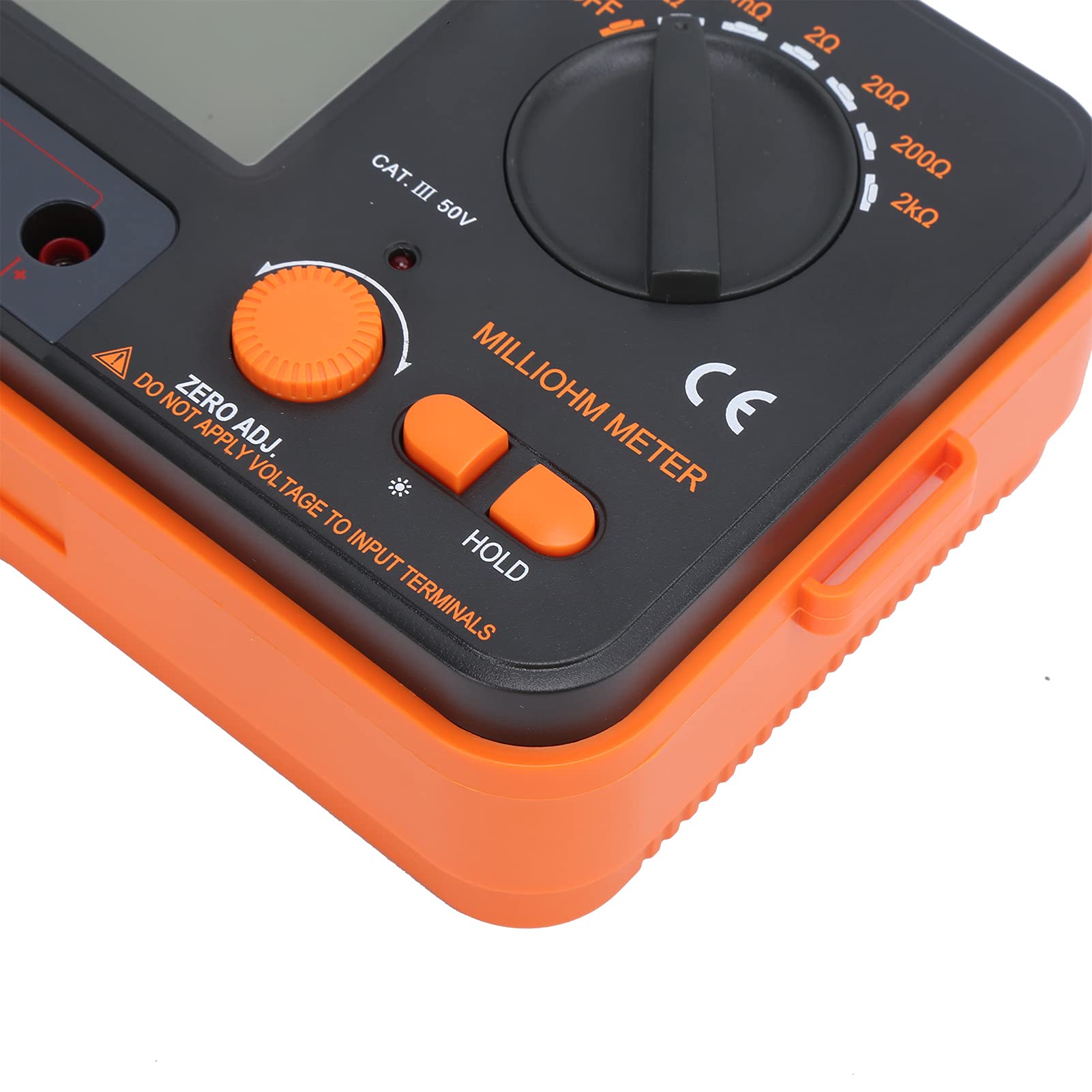 VC480C MILIOHMETER DIGITAL, Probador bajo de 4 Alambres con Pantalla LCD de Pantalla Grande, para Medición de CC 0.01MΩ a 2kΩ