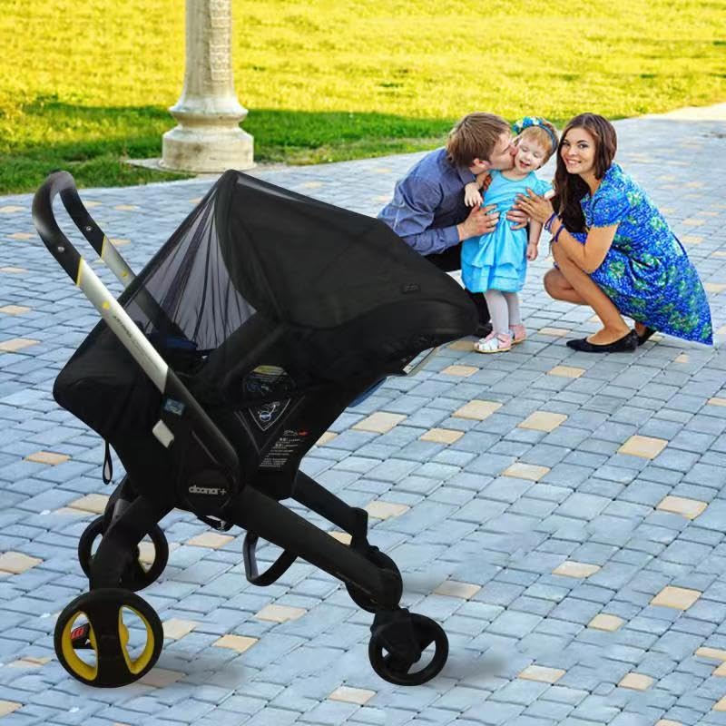 Miniatura 7 de Mosquitera para asientos de automóvil de bebé, mosquitera para asientos de automóvil infantiles, cochecito y moisés, portátil, duradera, red de