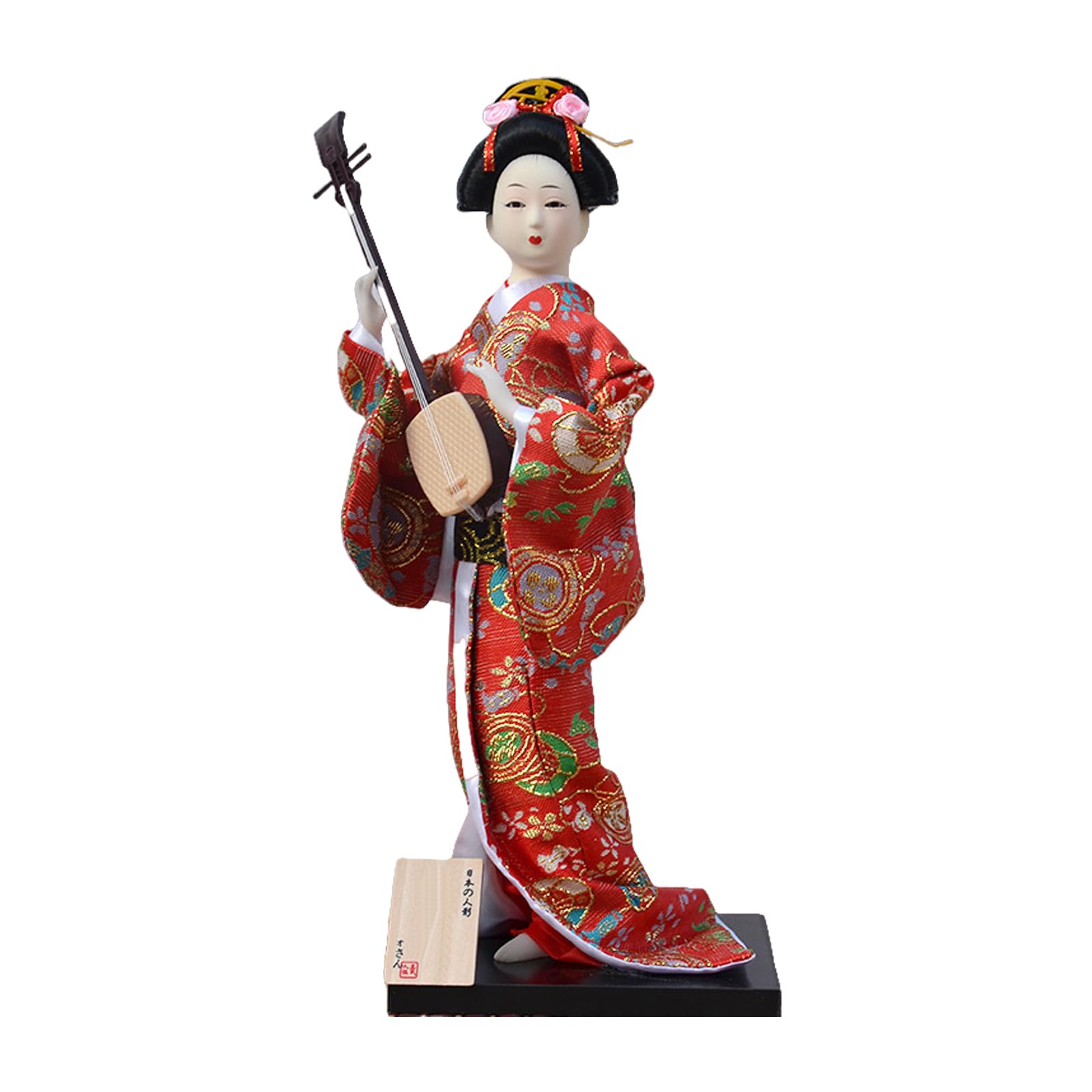 Figurine De Poupées Kimono Japonaises De 30 Cm pour Les Décorations De Bureau À Domicile avec Base De Durabilité Et Décorations Japonaises De Couleurs Vives