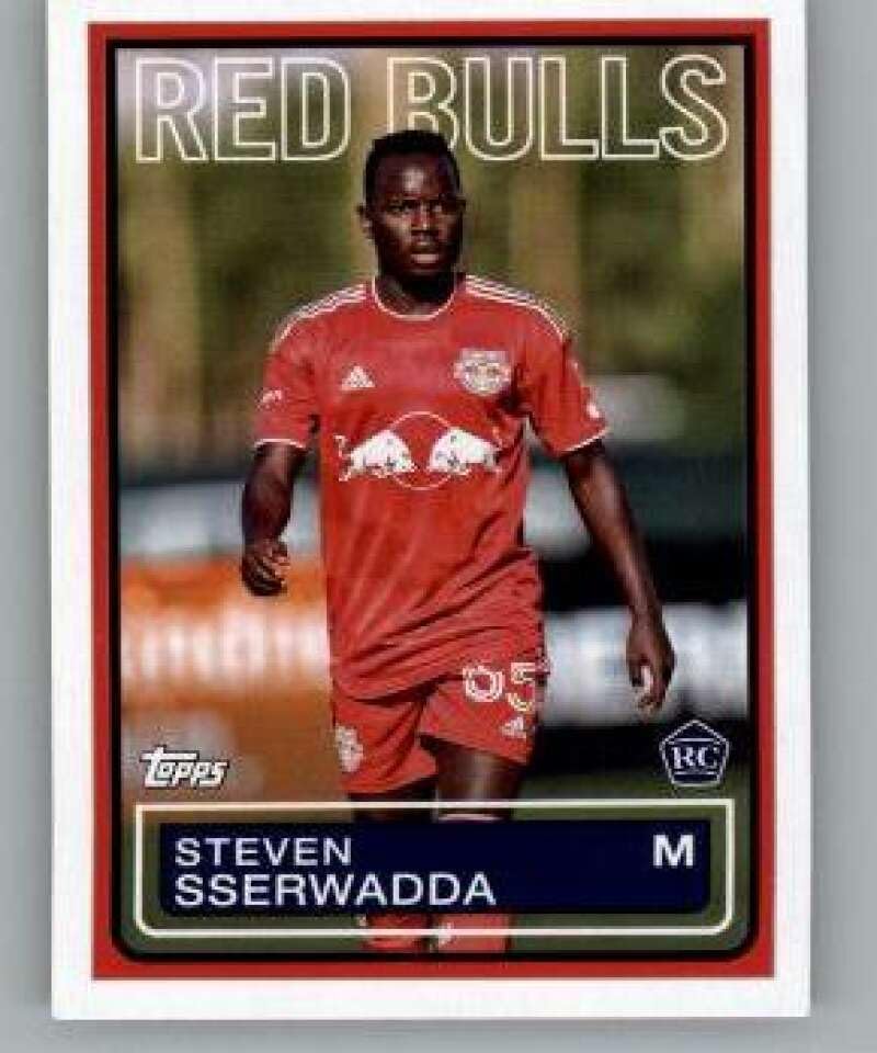 2023 Topps MLS 1983 Futbol #83T-7 Steven Sserwadda Red Bulls Soccer Trading Card
