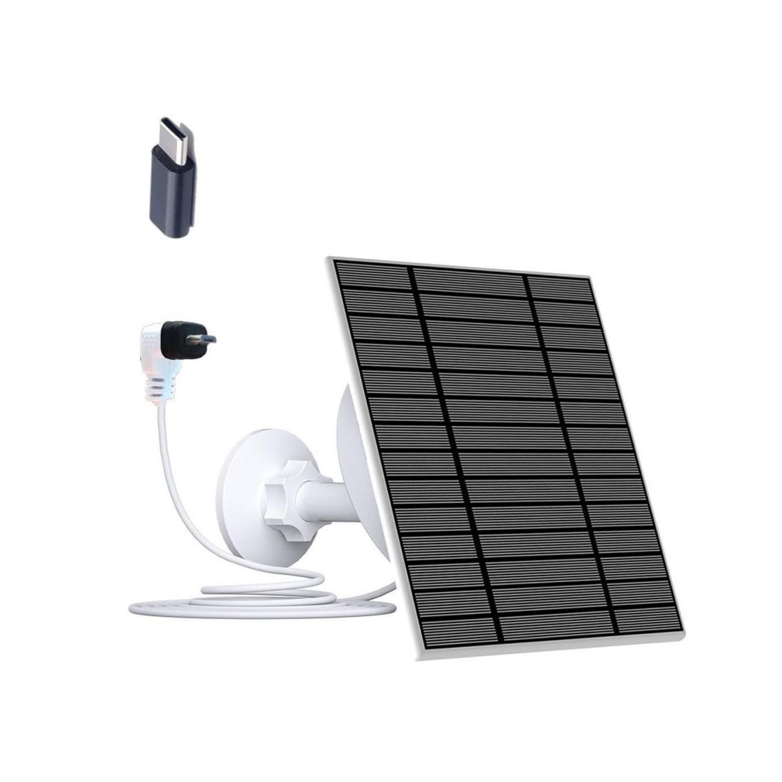 Pannello solare da 5 W con supporto regolabile, telecamera con cavo da 3,9 m per telecamera di sorveglianza esterna XT