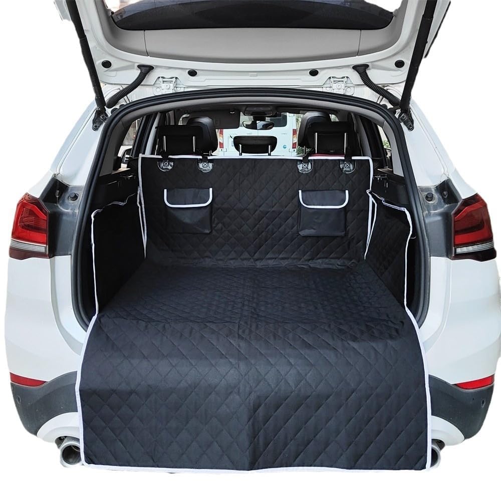 Funda Coche Perro Asiento, para Ford Kuga 2020-2024 Antideslizante Impermeable Auto Maletero Manta Perros con protección Lateral